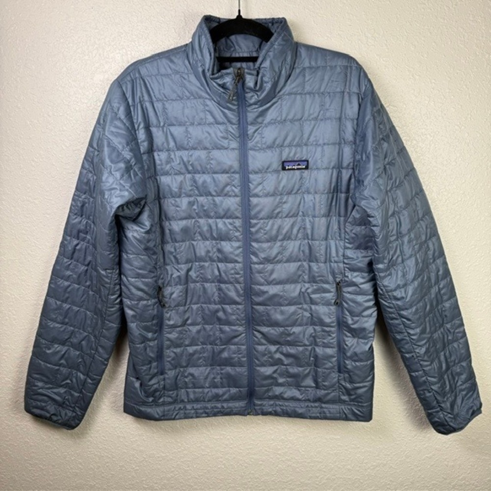 Patagonia Nano Puff Jacket 84212 Full Zip Insulated Puffer Utility Blue Medium - Picture 2 of 10